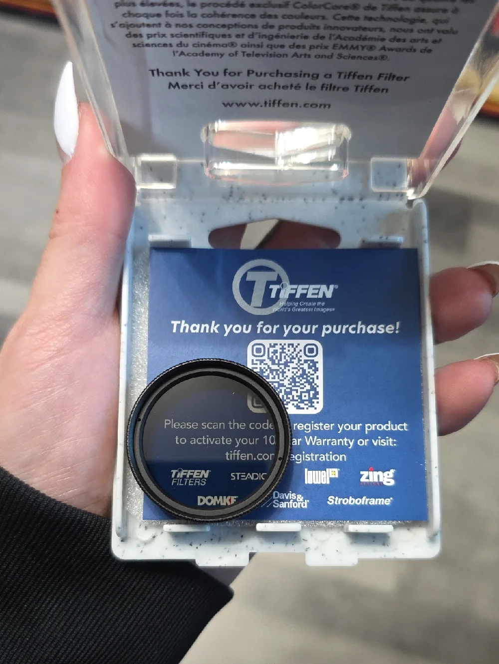 NWT, Tiffen 34mm Circular Polarizer Filter - Black